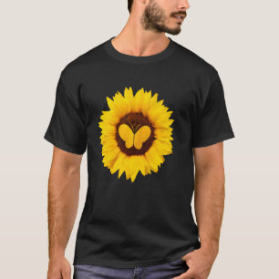 Butterfly For Women Men Ringlet Moth Sunflower T-Shirt
