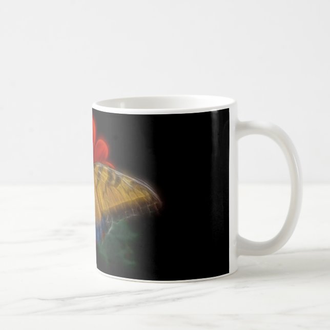 Butterfly Fractal Tiger Swallowtail Coffee Mug (Right)
