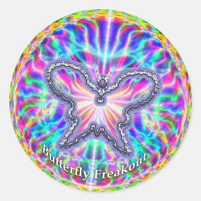 Butterfly Freakout Sticker (Front)