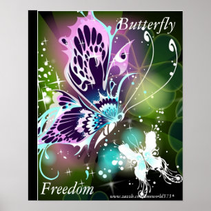 Butterfly Freedom Poster