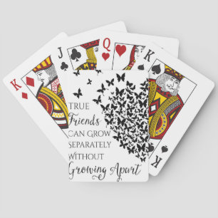 Butterfly Friendship Heart Playing Cards