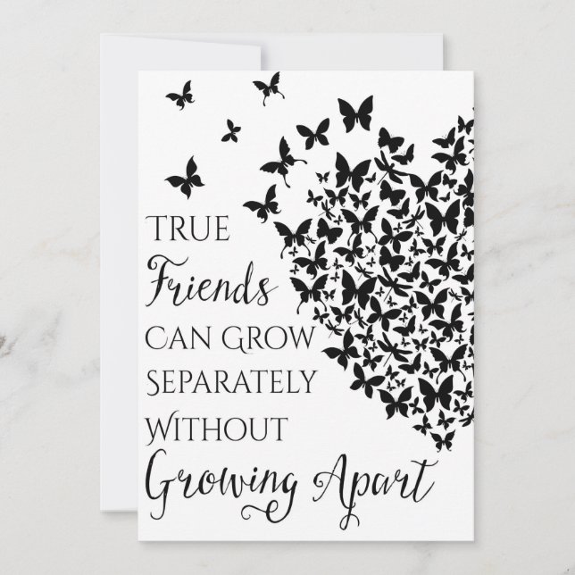 Butterfly Friendship Heart Save The Date (Front)