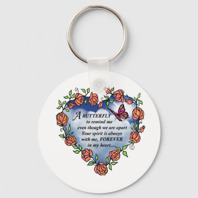 Butterfly from Heaven Key Ring (Front)