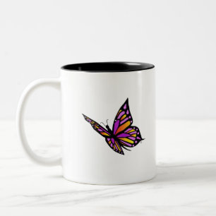 Butterfly from Heaven Two-Tone Coffee Mug