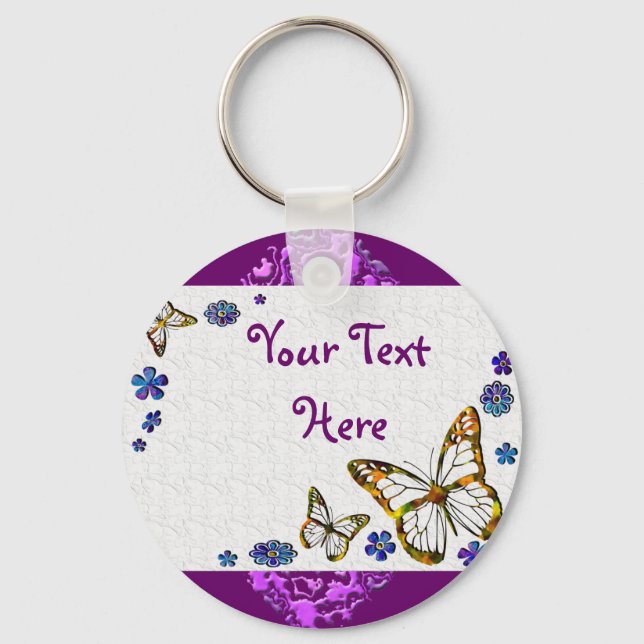 Butterfly Frost Key Ring (Front)