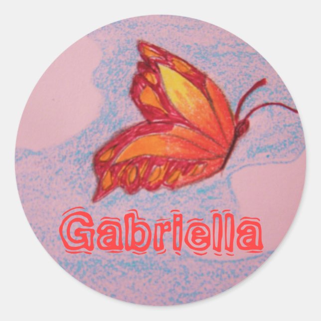 butterfly, Gabriella sticker (Front)