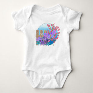 Butterfly Garden 3D Whimsey Baby Bodysuit
