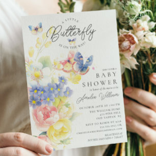 Butterfly Garden Baby Shower Invitation