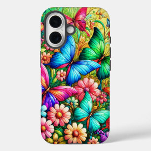 Butterfly Garden Bliss iPhone 16 Case
