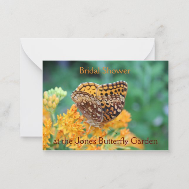 Butterfly Garden Bridal Shower Invitation (Front)