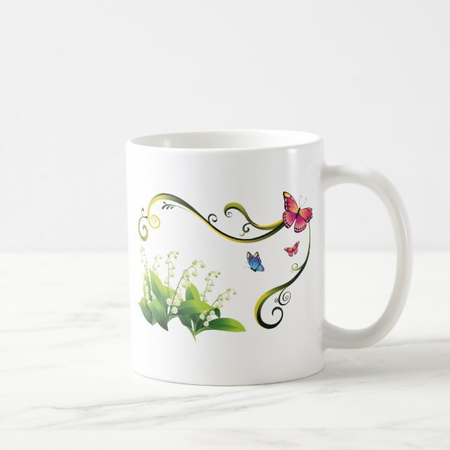 Butterfly Garden Coffee Mug (Right)