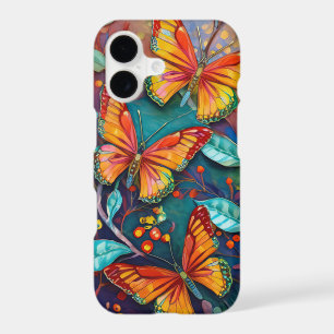 Butterfly Garden Collage - Vibrant Nature Art