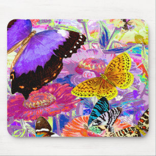 Butterfly Garden Mouse Pad