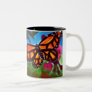 Butterfly Garden Mug 11oz (White/Black)
