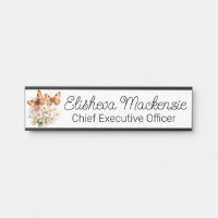 Butterfly Garden Orange and White Office