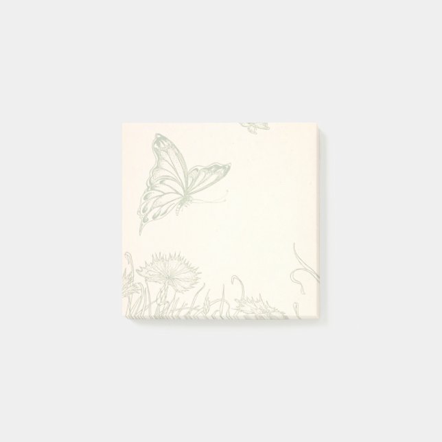 Butterfly garden post-it notes (Front)