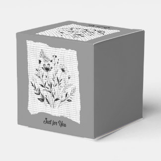 Butterfly Garden Sketches Favour Box