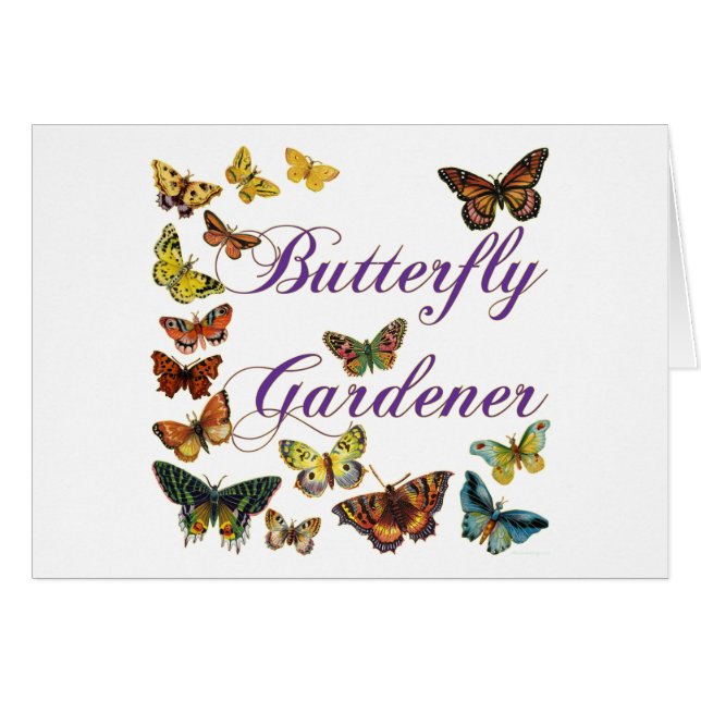 Butterfly Gardener Saying (Front Horizontal)