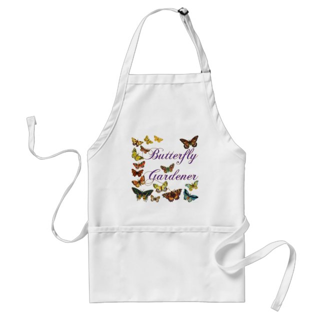 Butterfly Gardener Saying Standard Apron (Front)