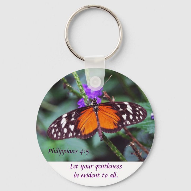 Butterfly - Gentleness Key Ring (Front)