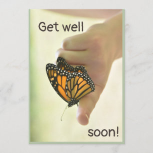 Butterfly Get well soon card! Card