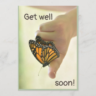 Butterfly Get well soon card! Card