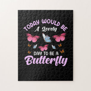 Butterfly Gift   A Lovely Day To Be A Butterfly Jigsaw Puzzle