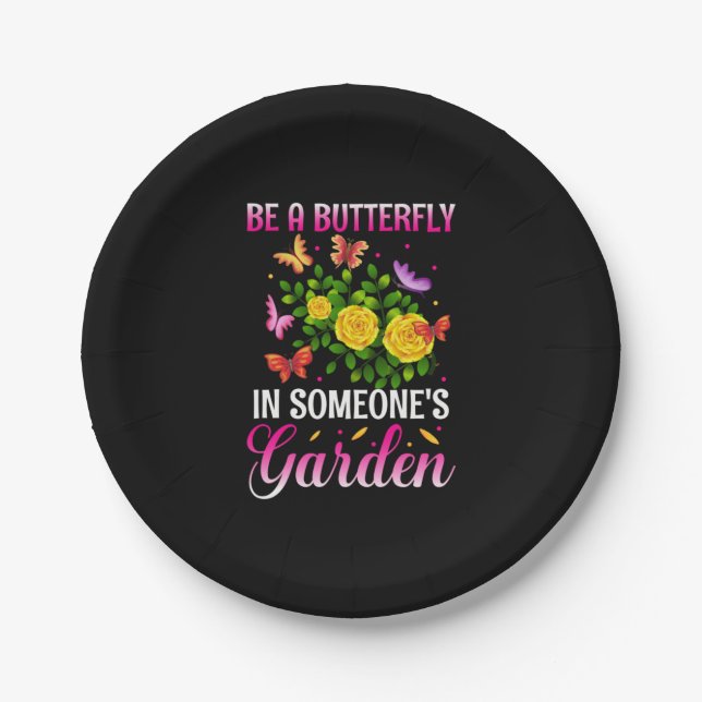 Butterfly Gift | Be A Butterfly Paper Plate (Front)