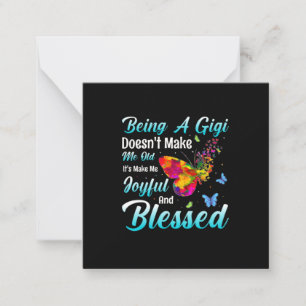 Butterfly Gift Being A GiGi Card
