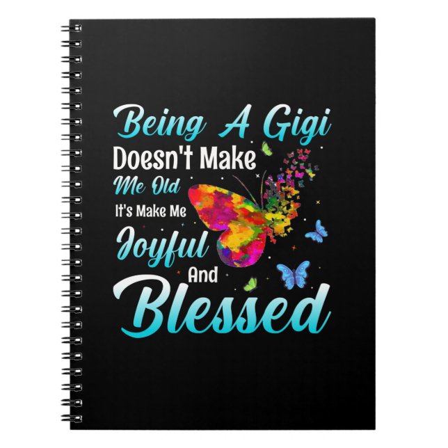 Butterfly Gift | Being A GiGi Notebook (Front)