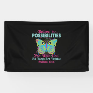 Butterfly Gift Believe In Possibilities Banner