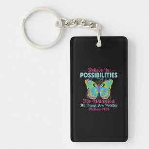 Butterfly Gift Believe In Possibilities Key Ring