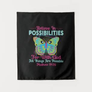 Butterfly Gift Believe In Possibilities Tapestry