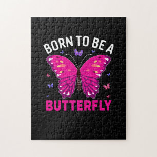 Butterfly Gift Born To Be A Butterfly Jigsaw Puzzle