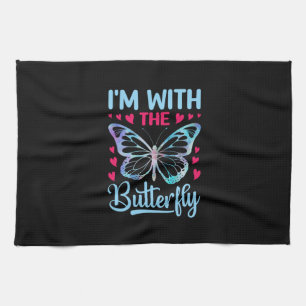 Butterfly Gift   I Am With The Butterfly Tea Towel