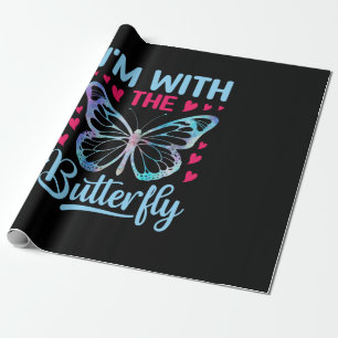 Butterfly Gift I Am With The Butterfly Wrapping Paper