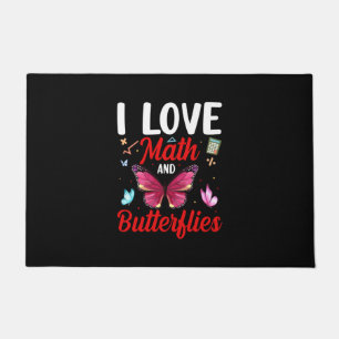 Butterfly Gift I Love Math And Butterflies Doormat