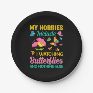 Butterfly Gift Include Watching Butterflies Paper Plate