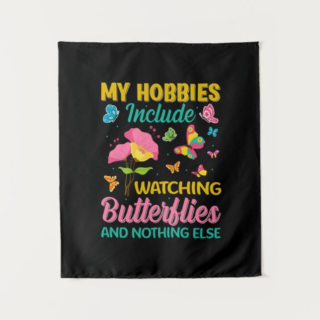 Butterfly Gift | Include Watching Butterflies Tapestry (Front)