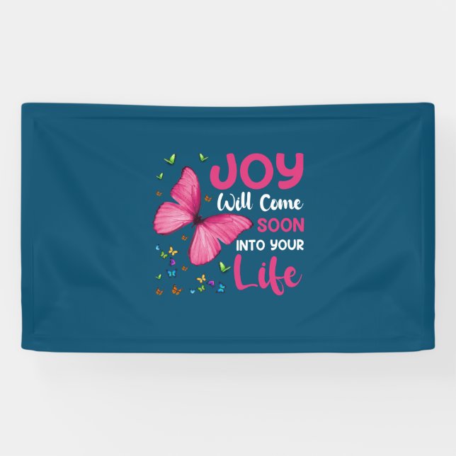 Butterfly Gift | Joy Will Come Soon Banner (Horizontal)