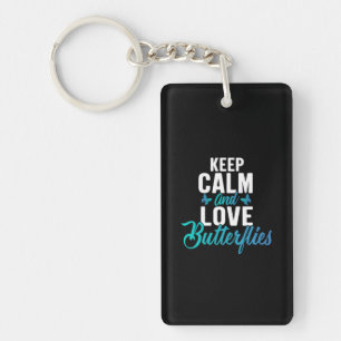 Butterfly Gift   Keep Calm And Love Butterfly Key Ring