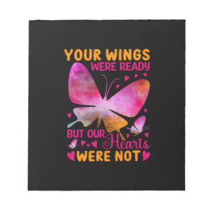 Butterfly Gift   Our Wings Were Ready Notepad