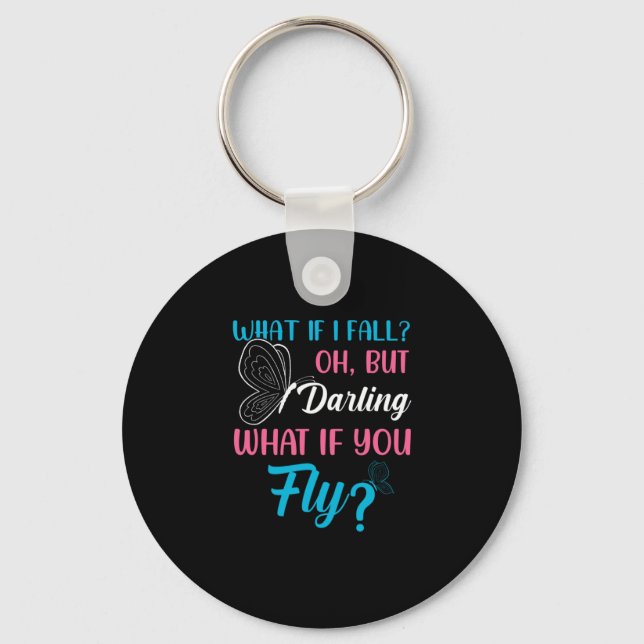 Butterfly Gift | What If You Fly Key Ring (Front)