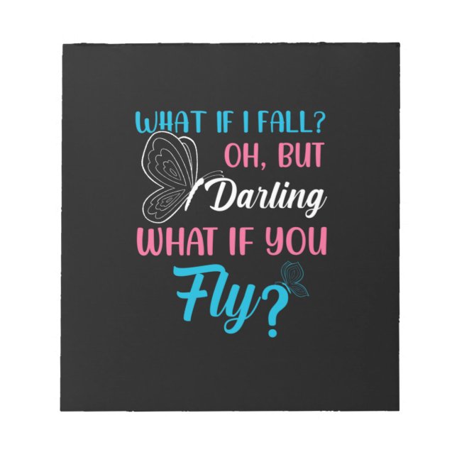 Butterfly Gift | What If You Fly Notepad (Front)