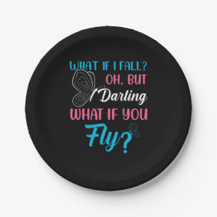 Butterfly Gift What If You Fly Paper Plate