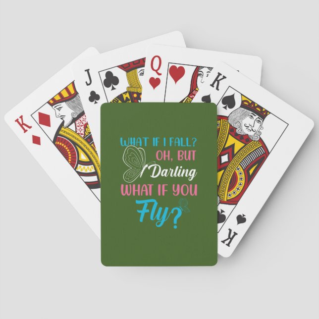 Butterfly Gift | What If You Fly Playing Cards (Back)