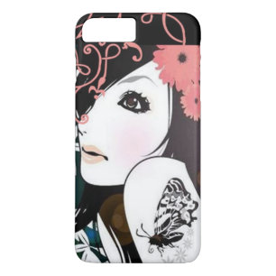 Butterfly Girl Floral Swirls iPhone 8 Plus/7 Plus Case