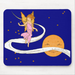 butterfly girl in space mouse pad