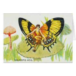 Butterfly Girl on Mushroom