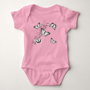 Butterfly Girl One-piece Baby Bodysuit